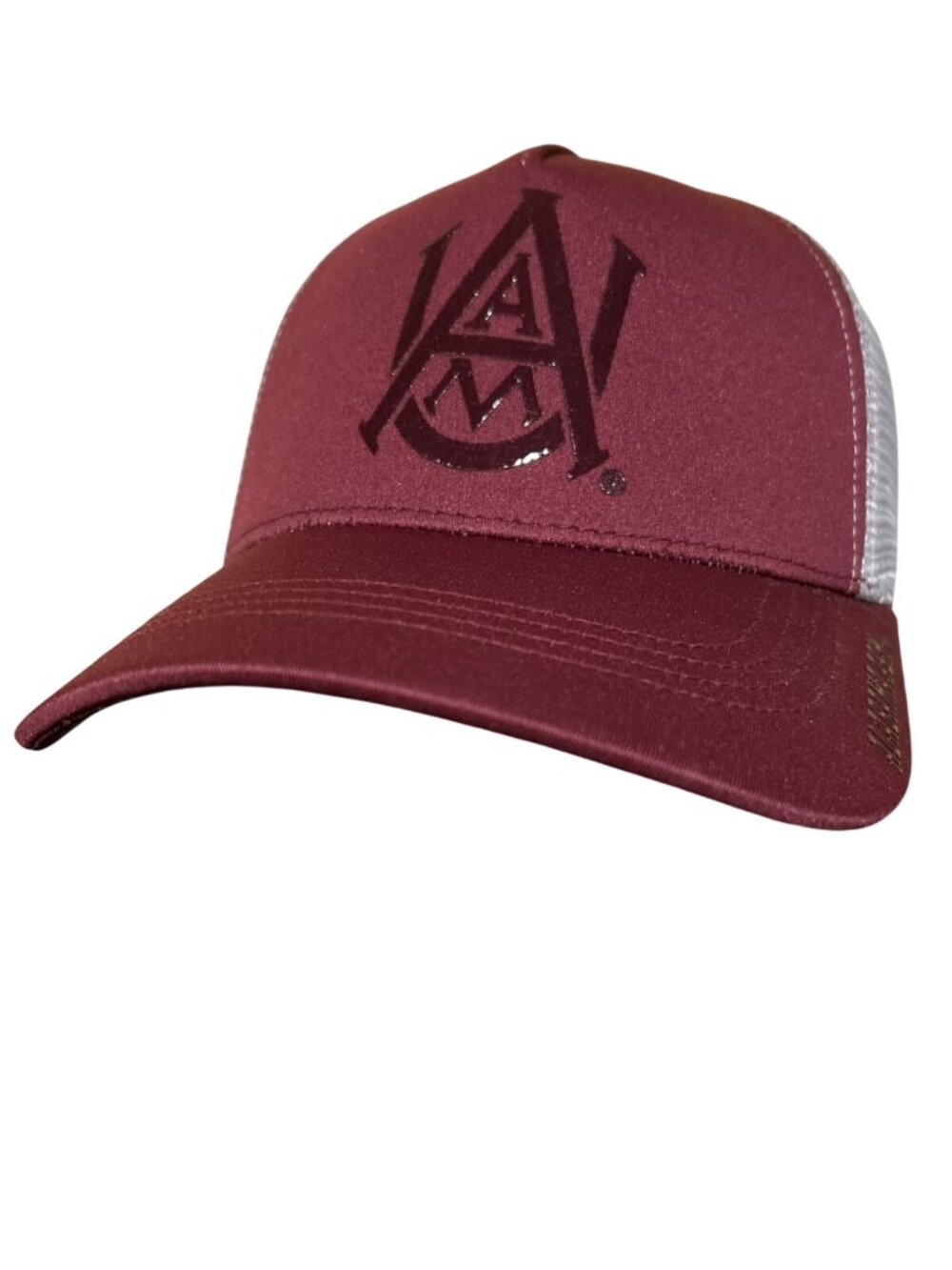 NEW Alabama A&M Bulldogs Colosseum Maroon Snapback Trucker Cap Hat Adult OSFM